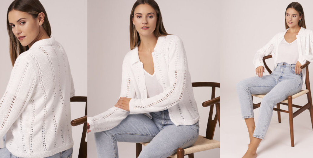 [Вяжи.ру] Летний кардиган Connie (Ким Харгривз)