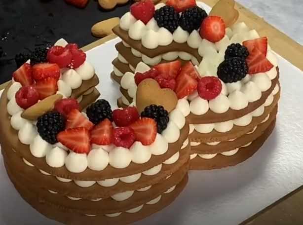 [make-cake] Онлайн урок торт Цифра (Анастасия Лазарева)