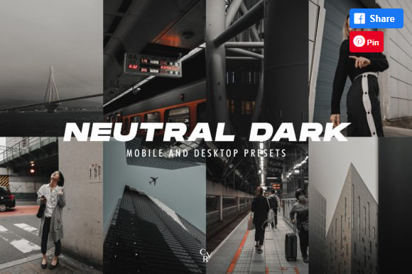 [Creativefabrica] 10 Neutral Dark Lightroom Presets