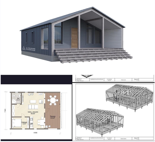 Проект Ярослав, дом 7,5х9,8 (Арсений Костарев)