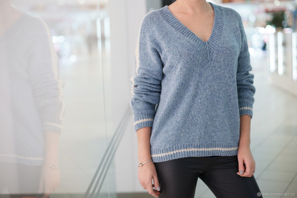 [Ярмарка Мастеров] Пуловер Сити. Инструкция по вязанию