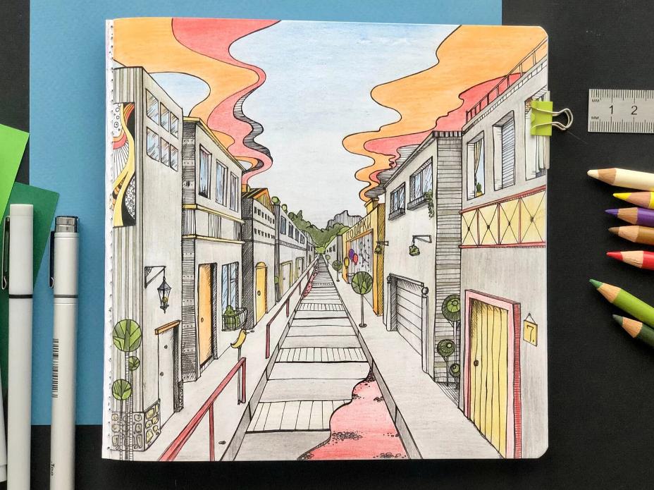 [hurlyburlyschool] Перспектива (одна точка схода) (Любовь Заидова)