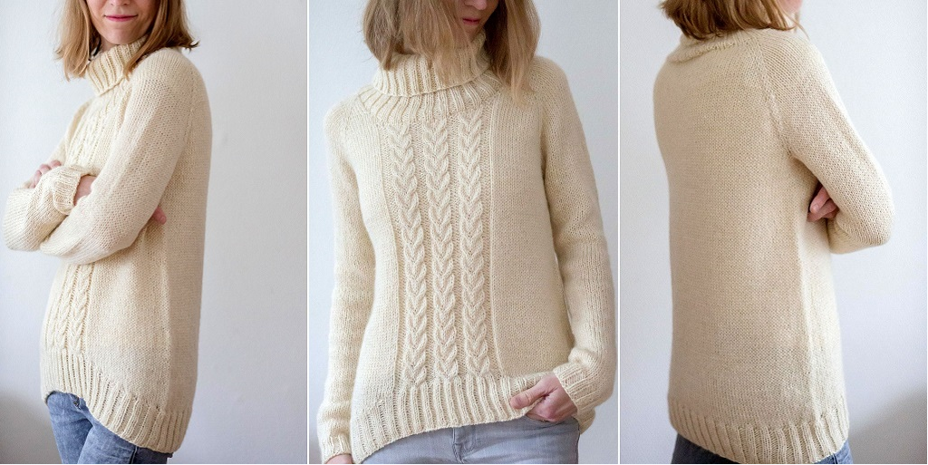 [Вяжи.ру] Свитер женский спицами Happy Together (Суви Симола)