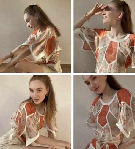 Валяние блузы в витражной технике Волшебные крылья (Регина Журавлева), фото 1 из 1.