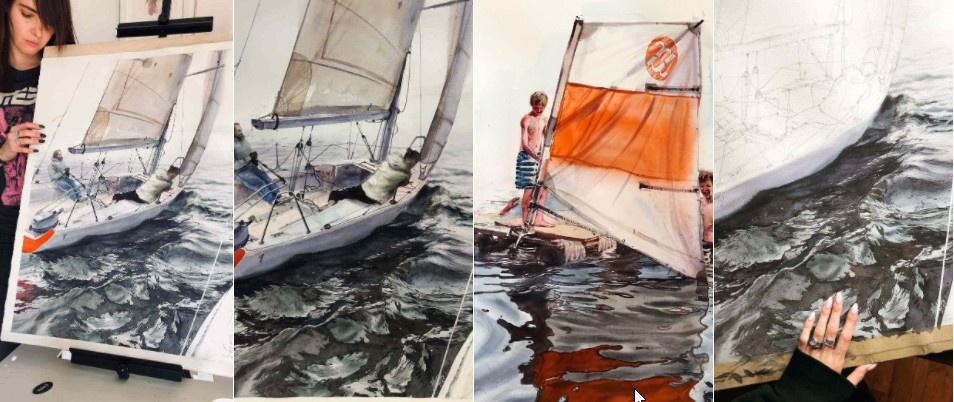 [Lectoroom] Северная серая вода акварелью (Юлия Барминова)