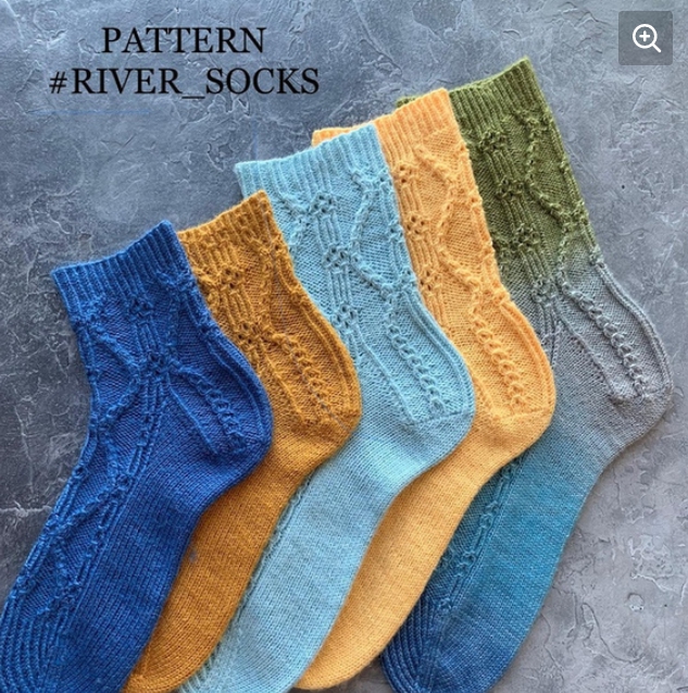 Носки River_Socks (Светлана Шашкова)