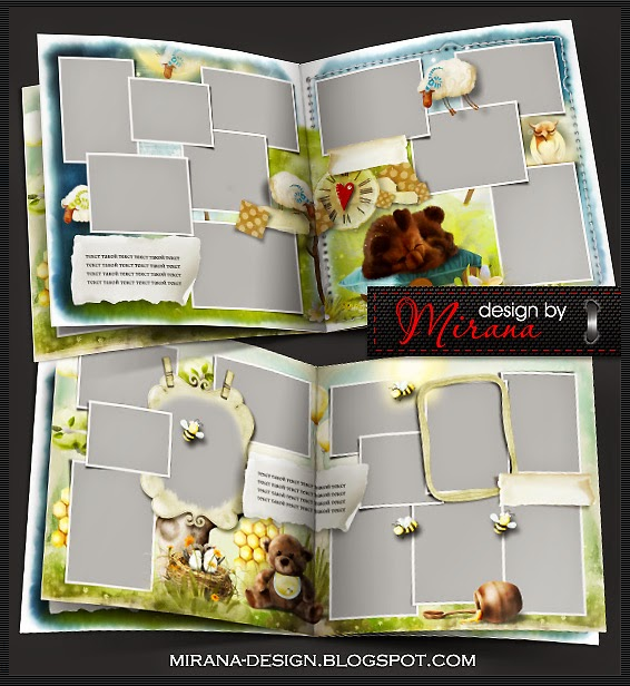 [PSD] Детская фотокнига. От рождения до ...... Часть 2 (Mirana)