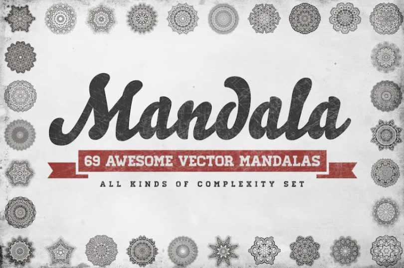 [Envato Market] 69 Вектор мандала — набор всех видов сложности