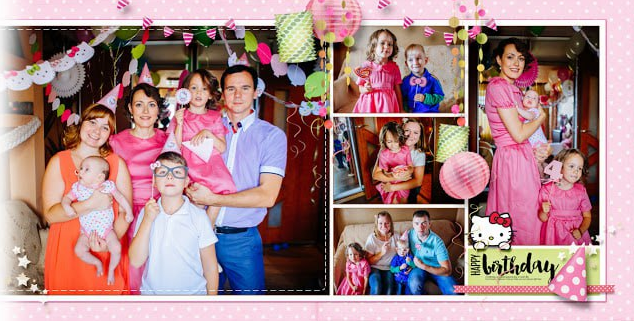 [PSD] Фотокнига о весёлом празднике в стиле Hello, Kitty! (quantumsatis)