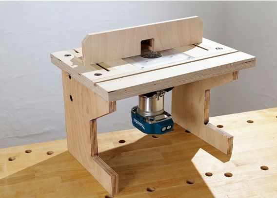 [JSK-koubou]  План чертеж фрезерного стола из фанеры своими руками