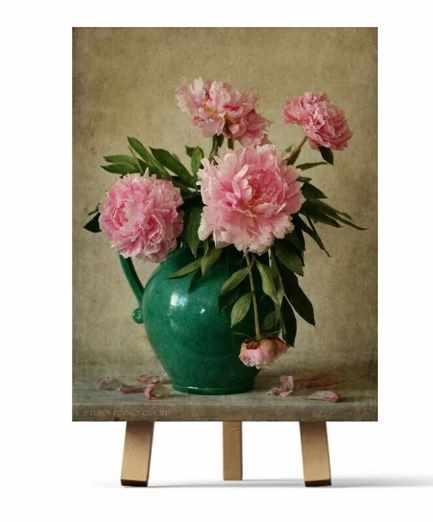 [Рисуем дома] Пионы по мотивам художника Дмитрия Севрюкова (Ирина Шпакова)