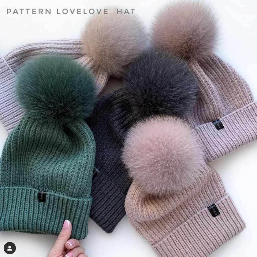 Шапка Lovelove hat (knit.withlove nsk), фото 1 из 1.
