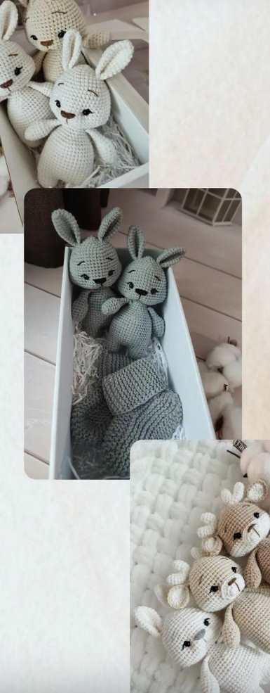 [Zefirka.Vlg] Мини малыши 4в1: зайка, лиса, мишка и олень + одежда. Размер игрушки 12-15 см (Валентина Ващенко)