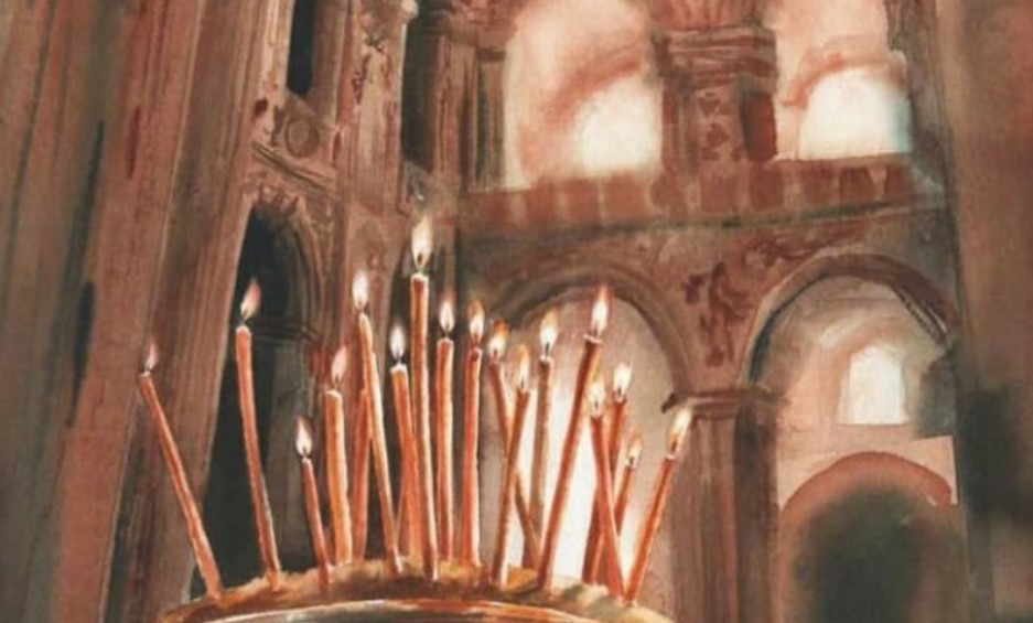 [enterclass] Пасхальное утро. Интерьер акварелью (Анастасия Беседина)