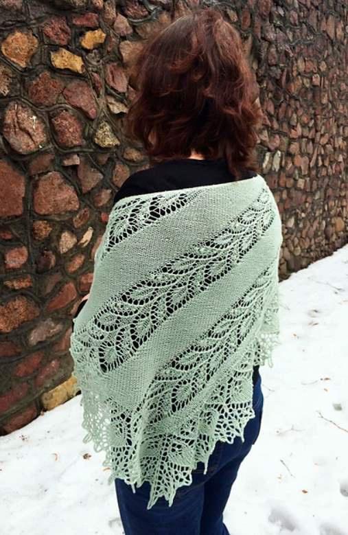 [ravelry] Кружевная шаль Oleaster (Алена Малевич)