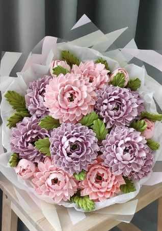 [zabavadessert] Зефирные хризантемы (Татьяна Забалуева)