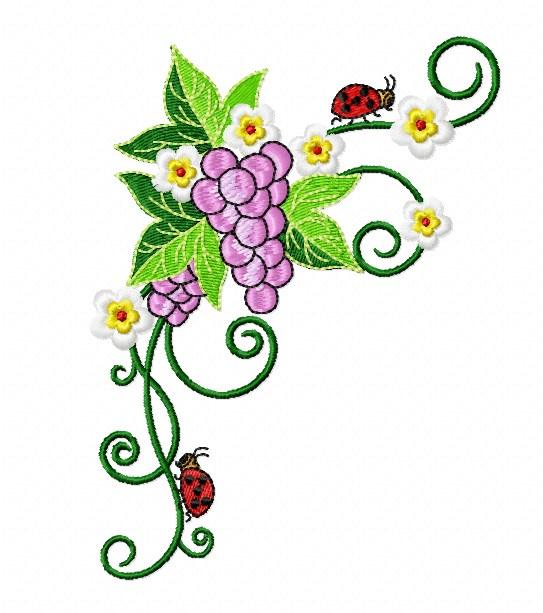 [embgallery] Дизайны машинной вышивки. Виноград