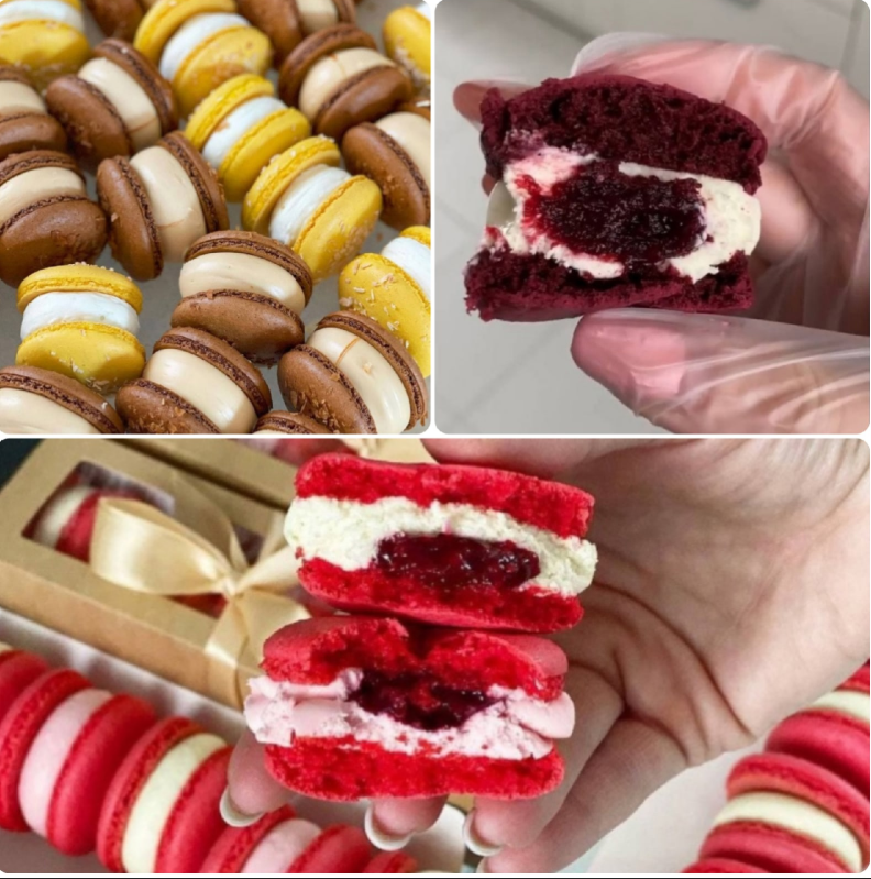 Французские и итальянские  макарон+начинки (Евгения Солодушко)