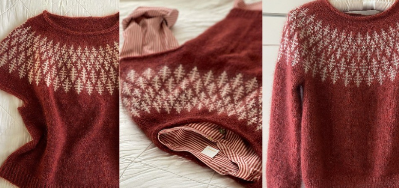 [Вяжи.ру] Безрукавка с жаккардовой кокеткой Prisme