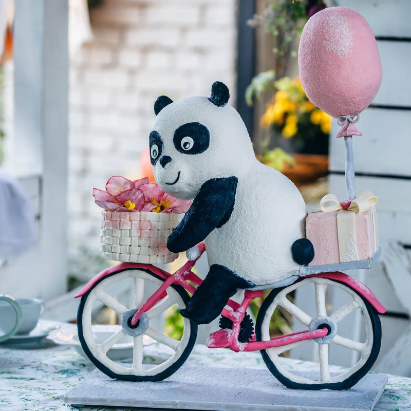 Торт Панда на велосипеде (Юлианна Сухотерина)