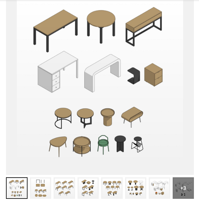 [INT Lines] Столы. Параметрические семейства Revit (Иван Зылёв)