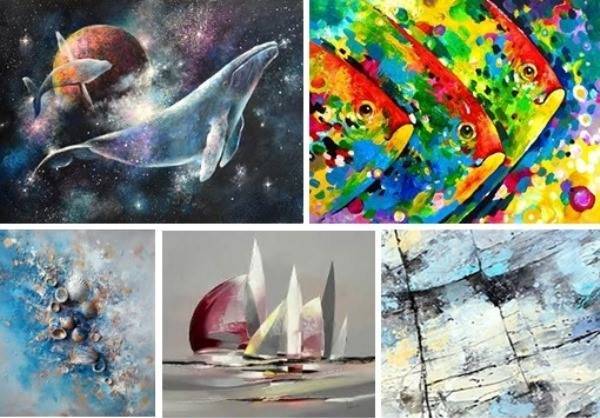 Курс по интуитивной живописи акрилом Тайны Океана (Юлия Кошелева)