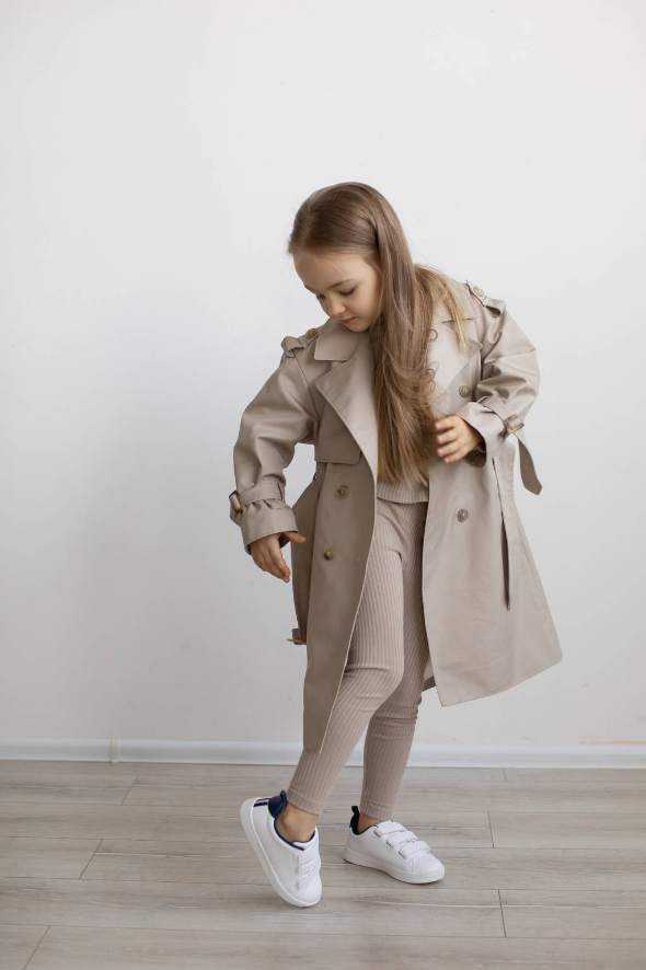 [Milky Clouds] Детский тренч "Изабель", размеры 92-158 (Ольга Степанова)