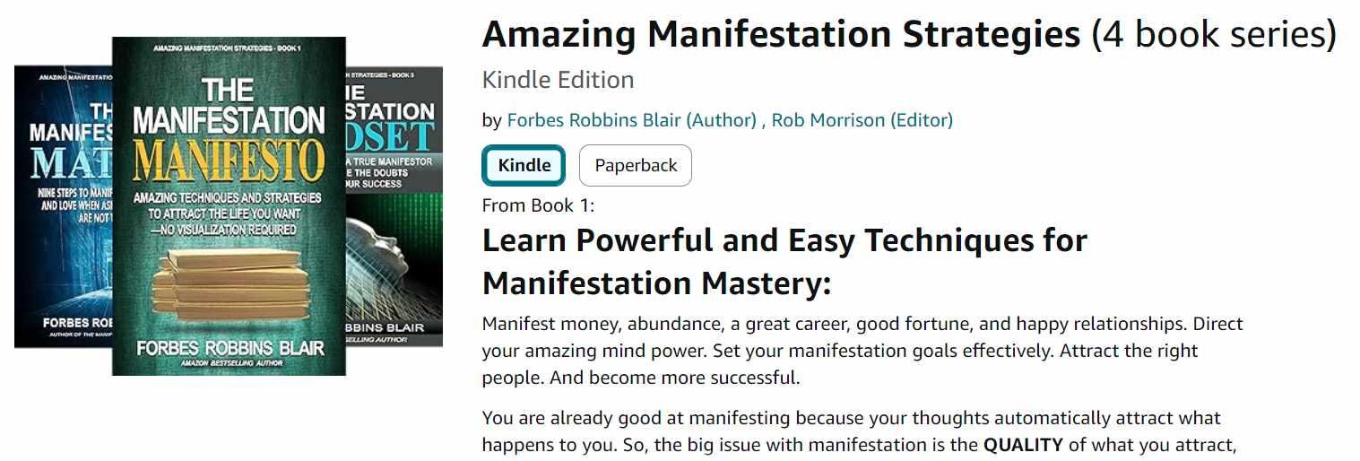 Удивительные стратегии материализации. 4 book series (Блэр Форбс Роббинс), фото 1 из 1.