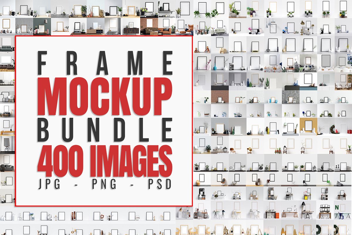 [creativemarket.com] 400 Frame Mockup Bundle. Набор из 400 Мокапов