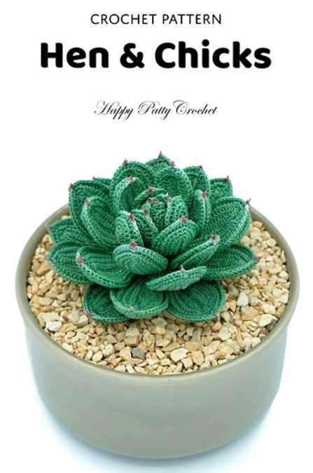 Hen and Chicks/Курица и цыплята (HappyPattyCrochet)