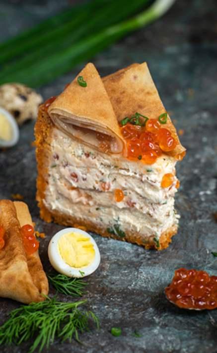 Чизкейк блинный с икрой (Marusya Manko)