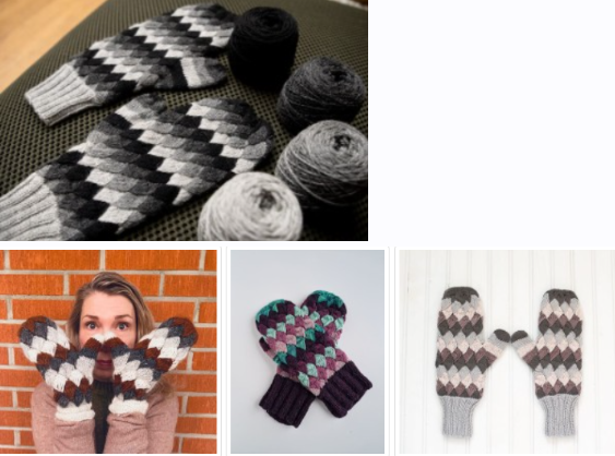 [Вяжи.ру] Вязаные спицами варежки Treasure Trove