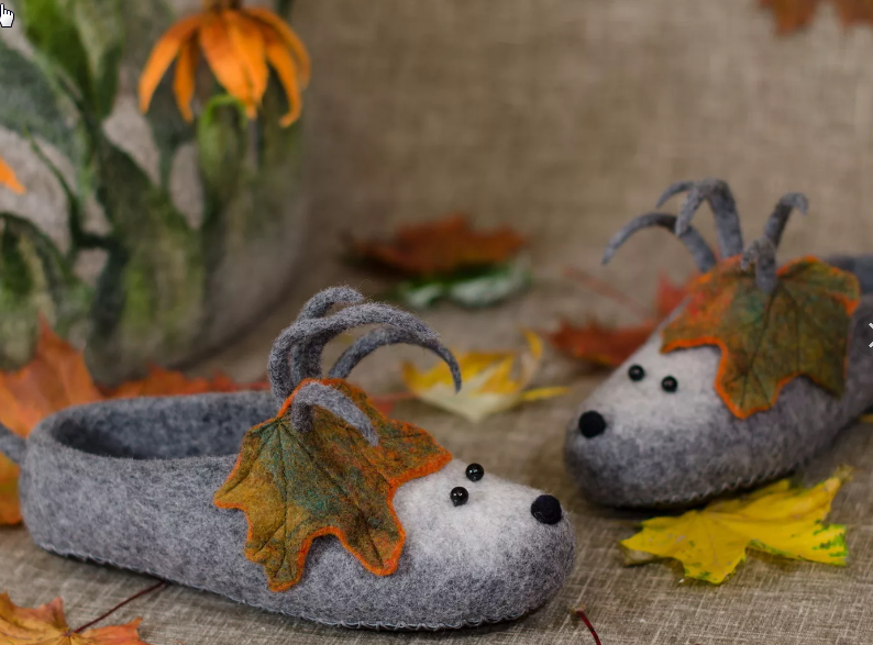 Мастер-класс по валянию тапочек. Классические+"в мире животных" (Ольга Демьянова)