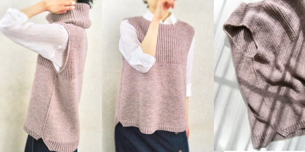 [Вяжи.ру] Безрукавка спицами UraUe (Иида Натсуко)