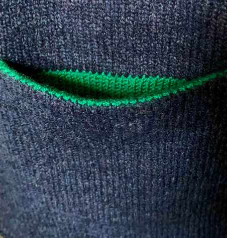 Обработка кармана с листочкой (Юлия Пиратинская)