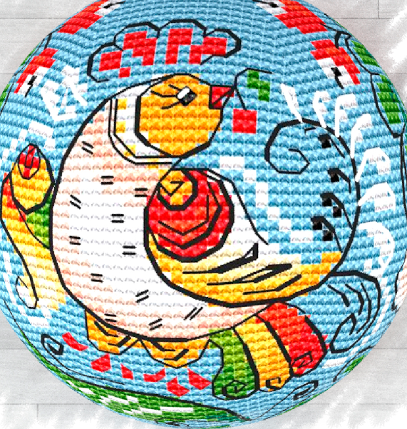 [RinkaZee] Схемы объемных шаров. Онежская роспись (Марина Хачанова)