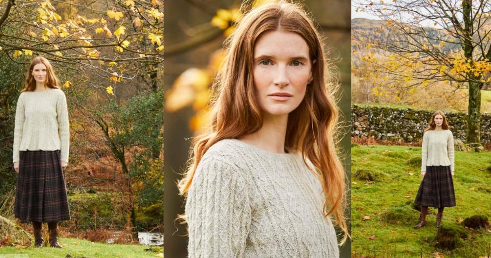 [Вяжи.ру] Пуловер с витыми узорами Bowness