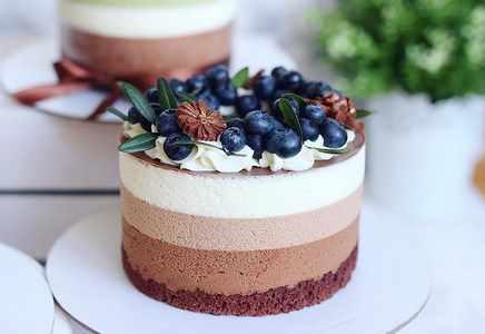 Бенто-торты "Три шоколада". Программа Простая (nezabudka_cake)