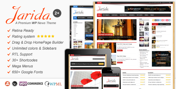 [themeforest] Jarida - Responsive WordPress News, Magazine, Blog