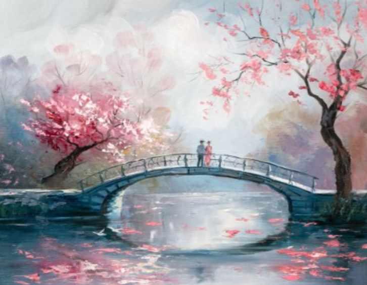 [ZartSchool] Мост в весеннем парке (Татьяна Зубова)