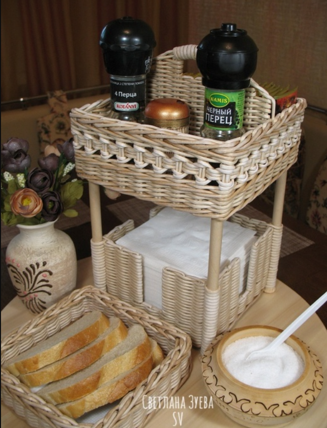 [Бумажная лоза] МК салфетницы-этажерки (Светлана Зуева)