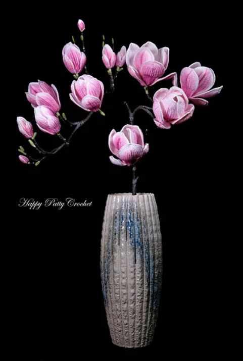 Saucer Magnolia/Магнолия (HappyPattyCrochet)