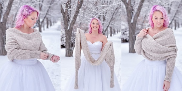 [Вяжи.ру]  Вязаный пуловер-шарф Snowfall (Chantal Miyagishima)