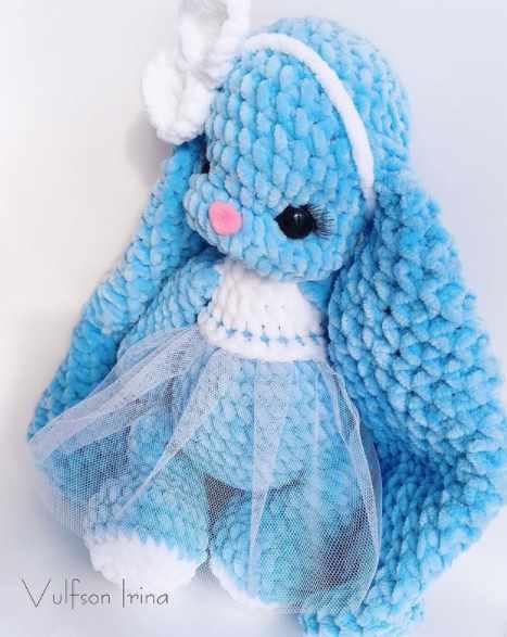 [Вязание] МК Зефирная Зайка (Ирина Вульфсон)