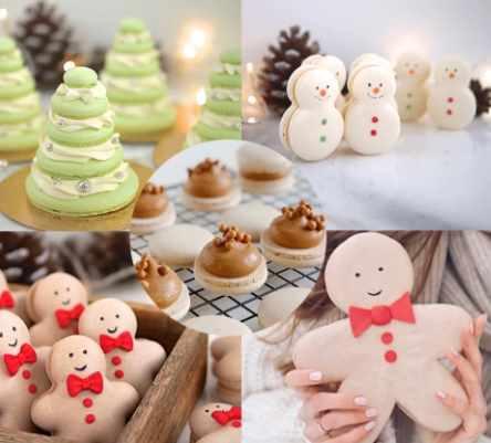 Обучение по отсадке новогодних фигурных макарон и начинка макарон "Карамель" (Александра Сенина) @shunichka