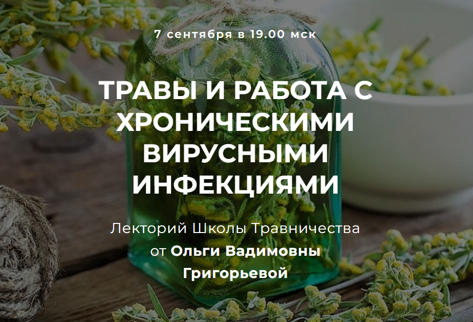 Травы и работа с хроническими вирусными инфекциями (Ольга Григорьева)