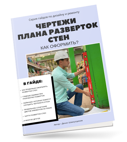 Гайд Чертежи плана разверток стен: как оформить? (Денис Шамсутдинов)