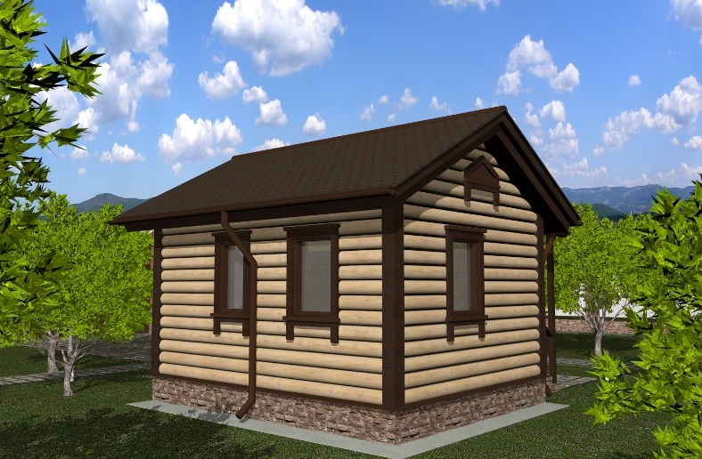 [karkasdom.info] Проект каркасной бани 4х5 20м2 для строительства своими руками. Проект КД-7, фото 1 из 1.