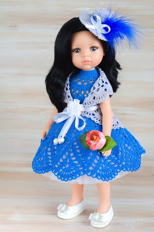 [Мастерская вязаных работ Кузнецовой Юлии] PDF Мастер-Класс наряда Кабаре для кукол Паола Рейна (Юлия Кузнецова)