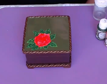 Шкатулка эмаль розы (Татьяна Куксенко)